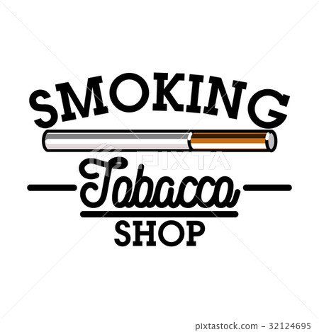 Color vintage tobacco shop emblem Color vintage tobacco shop emblem 32124695