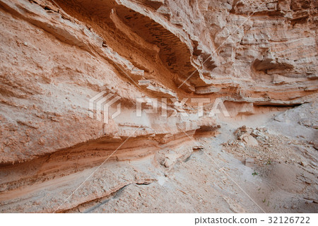 A fragment of the rock in the desert 32126722