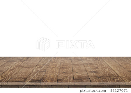 Empty wooden table perspective for product 32127071