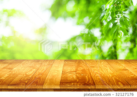 Empty wooden table perspective for product Empty wooden table perspective for product 32127176