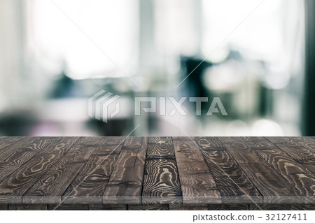 Empty wooden table for product placement 32127411