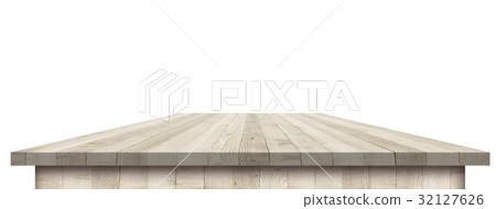 Empty wooden table perspective with clipping mask Empty wooden table perspective with clipping mask 32127626
