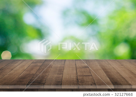 Empty wooden table for product placement 32127668