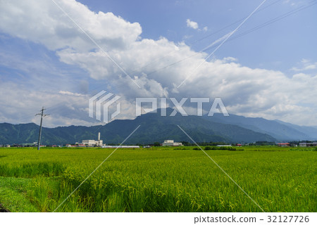 六天鎮鄉下風景在夏天 32127726