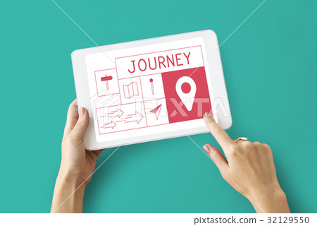 Map Direction Pin Tag Location Journey 32129550
