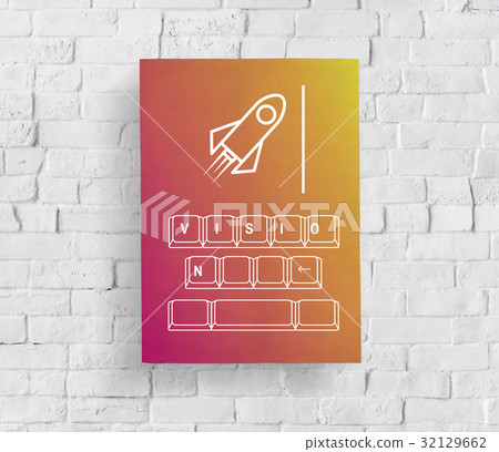 Rocket Spaceship Startup Business Strategy Graphic Rocket Spaceship Startup Business Strategy Graphic 32129662
