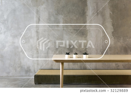 Name Tag Badge Banner Copy Space Blank 32129889