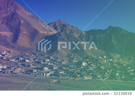 Village in the Mountain Landscpape 32130038