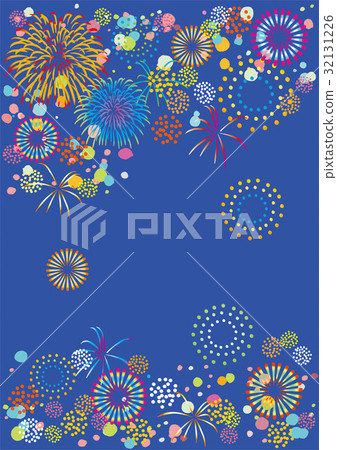 Fireworks poster launch navy blue 32131226