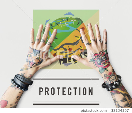 Save World Planet Earth Concept Save World Planet Earth Concept 32134307