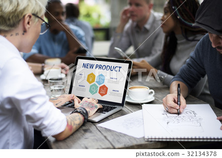 New Product Creative Idea Concept 32134378