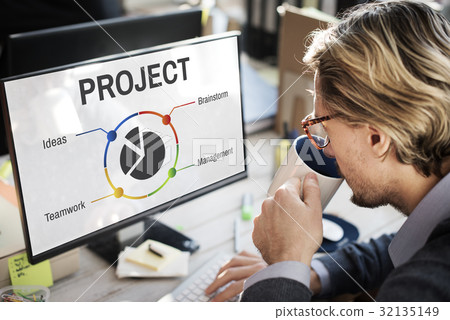 Project Management Progress Workflow Concept 32135149
