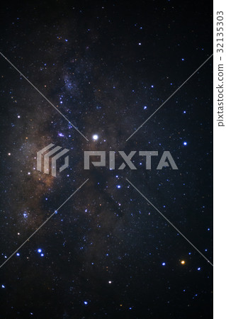 The center of Milky way galaxy with stars  32135303