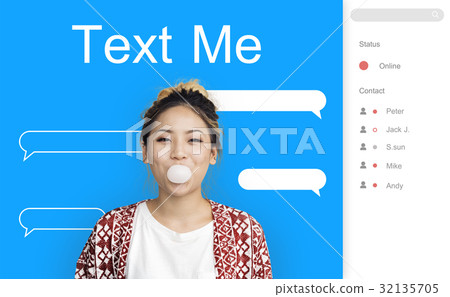 Chat Message Talk Connect Notification Word Chat Message Talk Connect Notification Word 32135705