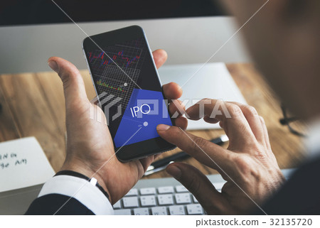 Stock Exchange Market Forex Trade Investment Fund Graph 32135720