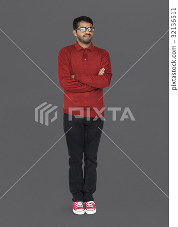 Indian Ethnicity Cheerful Confident Studio Concept 32136511