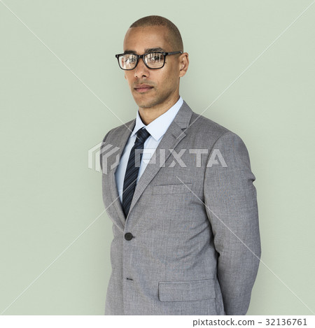 African Descent Business Man Standing African Descent Business Man Standing 32136761
