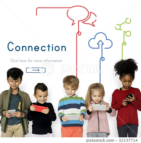 Network connection graphic overlay background 32137714