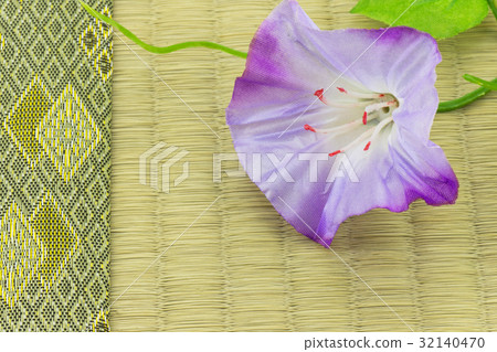  日式榻榻米和牽牛花 32140470