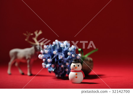 雪人和馴鹿 32142700