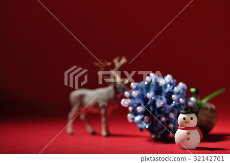 雪人和馴鹿 32142701