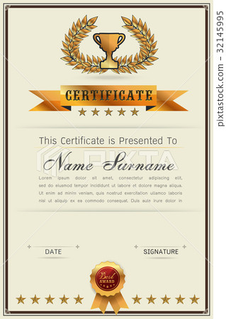 Graceful certificate template Graceful certificate template 32145995