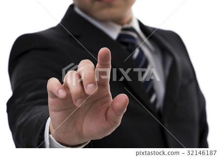 A pointing businessman 32146187