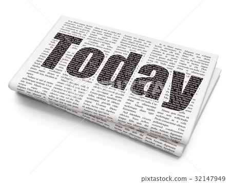 Timeline concept: Today on Newspaper background Timeline concept: Today on Newspaper background 32147949