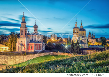 Churches in historical center of Serpukhov Churches in historical center of Serpukhov 32148750