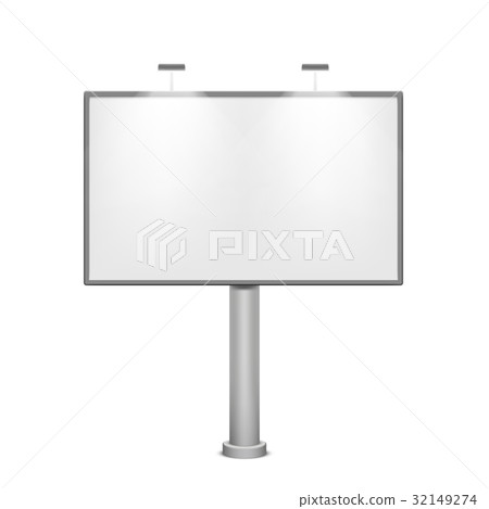 Blank white billboard Blank white billboard 32149274
