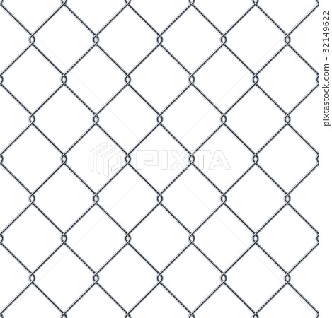 Fence made of metal wire. 32149622