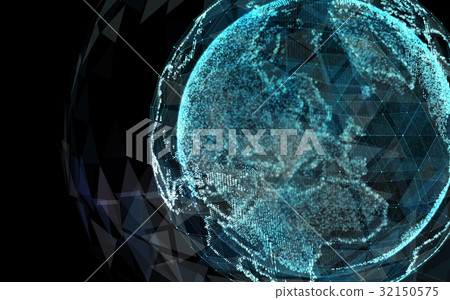 Abstract map of the global network 32150575