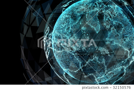 Digital World. Computer graphics made. 32150576