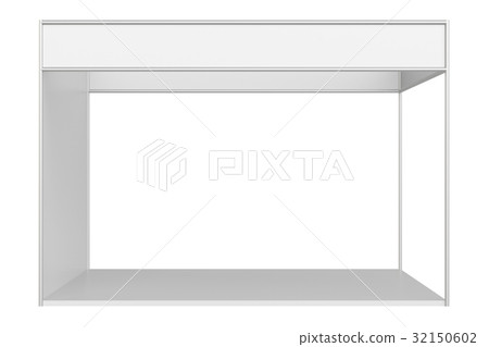 Trade Booth system on white background Trade Booth system on white background 32150602