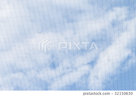 safety net against a cloudy sky 32150630