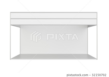 White creative exhibition stand design. White creative exhibition stand design. 32150702