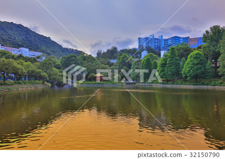 CUHK Reflection of the Lake Shatin CUHK Reflection of the Lake Shatin 32150790