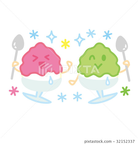 牡蠣冰淇淋草莓和甜瓜碎 32152337