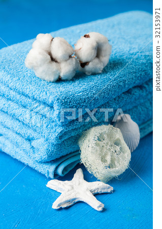 Soft blue towels Soft blue towels 32153971