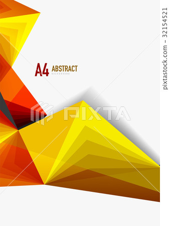 Vector low poly style 3d triangle line Vector low poly style 3d triangle line 32154521