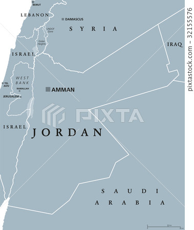 Jordan political map 32155576