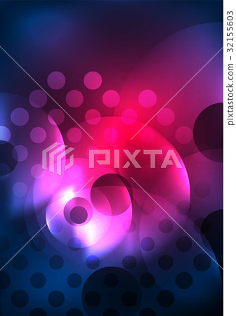 Glowing circles in the dark 32155603