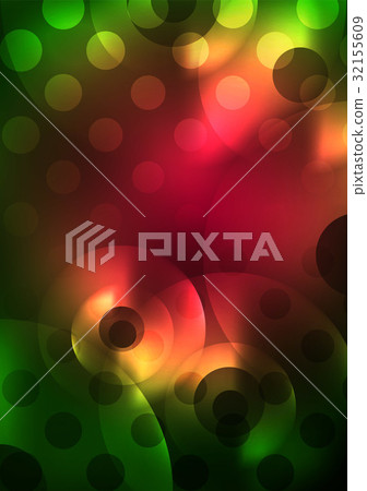 Glowing circles in the dark 32155609