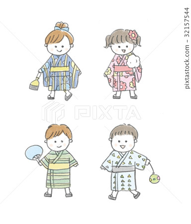 Summer kids Yukata 32157544