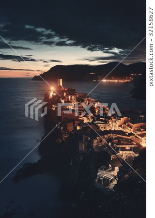 Vernazza at night in Cinque Terre 32158627