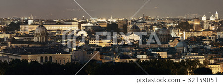 Rome skyline night view Rome skyline night view 32159051