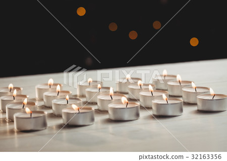 Candles burning during christmas Candles burning during christmas 32163356