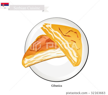 Gibanica or Cheese Pie,Popular Dessert of Serbia Gibanica or Cheese Pie,Popular Dessert of Serbia 32163663