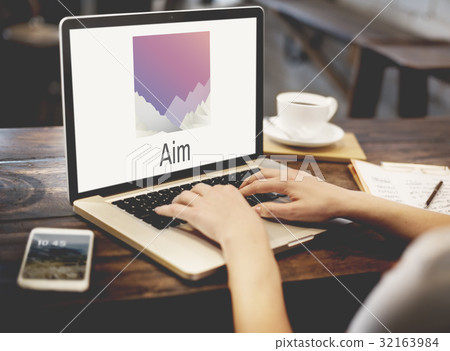 Adminstration Education Hipster Computer Technology Concept 32163984