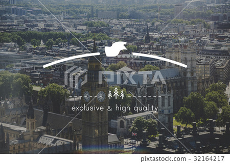 High Quality Brand Badge Banner Copy Space 32164217